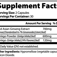 Ginkgo Biloba + Ginseng Capsules  | Truckers