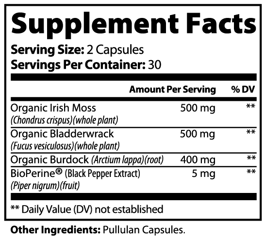 Sea Moss & Bladderwrack Capsules  | Truckers